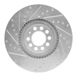 R1 Concepts 2000-2006 Audi TT Quattro Front Right Drilled & Slotted Silver Brake Rotor by R1 Concepts 631-74021R