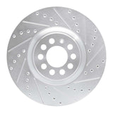 R1 Concepts 2000-2006 Audi TT Quattro Front Right Drilled & Slotted Silver Brake Rotor by R1 Concepts 631-74021R