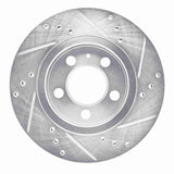 R1 Concepts 2000-2006 Audi TT Quattro Rear Left Drilled & Slotted Silver Brake Rotor by R1 Concepts 631-74022L