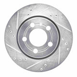 R1 Concepts 2000-2006 Audi TT Quattro Rear Left Drilled & Slotted Silver Brake Rotor by R1 Concepts 631-74022L