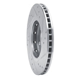 R1 Concepts 2000-2006 Audi TT Quattro Rear Left Drilled & Slotted Silver Brake Rotor by R1 Concepts 631-74022L