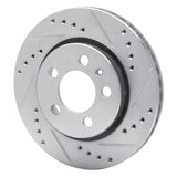 R1 Concepts 2000-2006 Audi TT Quattro Rear Right Drilled & Slotted Silver Brake Rotor by R1 Concepts 631-74022R