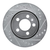 R1 Concepts 2000-2006 Audi TT Quattro Rear Right Drilled & Slotted Silver Brake Rotor by R1 Concepts 631-74022R