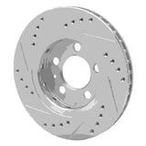 R1 Concepts 2000-2006 Audi TT Quattro Rear Right Drilled & Slotted Silver Brake Rotor by R1 Concepts 631-74022R