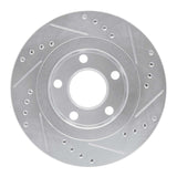 R1 Concepts 1999-2005 Audi S6 Rear Left Drilled & Slotted Silver Brake Rotor by R1 Concepts 631-74023L