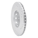 R1 Concepts 1999-2005 Audi S6 Rear Left Drilled & Slotted Silver Brake Rotor by R1 Concepts 631-74023L