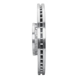 Dynamic Friction 2002-2005 Volkswagen Passat (USA/Canada) Front Right Drilled & Slotted Silver Brake Rotor by Dynamic Friction Company 631-74024R