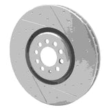 Dynamic Friction 2004-2006 Audi TT Quattro Right Front Drilled & Slotted Silver Brake Rotor by Dynamic Friction Company 631-74025D