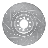 Dynamic Friction 2004-2006 Audi TT Quattro Right Front Drilled & Slotted Silver Brake Rotor by Dynamic Friction Company 631-74025D