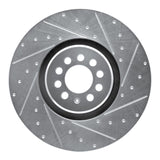 Dynamic Friction 2004-2006 Audi TT Quattro Right Front Drilled & Slotted Silver Brake Rotor by Dynamic Friction Company 631-74025D