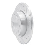 Dynamic Friction 2005-2013 Audi A3 Rear Right Drilled & Slotted Silver Brake Rotor by Dynamic Friction Company 631-74027R