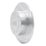 Dynamic Friction 2010-2019 Audi A3 Rear Right Drilled & Slotted Silver Brake Rotor by Dynamic Friction Company 631-74033R