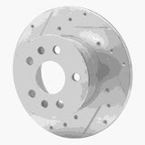 R1 Concepts 1972-1978 Volkswagen Type 2 Front Left Drilled & Slotted Silver Brake Rotor by R1 Concepts 631-74036L