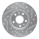 R1 Concepts 1972-1978 Volkswagen Type 2 Front Left Drilled & Slotted Silver Brake Rotor by R1 Concepts 631-74036L