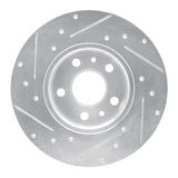R1 Concepts 1972-1978 Volkswagen Type 2 Front Right Drilled & Slotted Silver Brake Rotor by R1 Concepts 631-74036R
