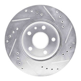 R1 Concepts 1979-1985 Volkswagen Vanagon Front Left Drilled & Slotted Silver Brake Rotor