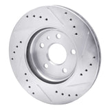 R1 Concepts 1979-1985 Volkswagen Vanagon Front Left Drilled & Slotted Silver Brake Rotor