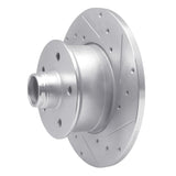 R1 Concepts 1979-1985 Volkswagen Type 2 Front Right Drilled & Slotted Silver Brake Rotor by R1 Concepts 631-74037R