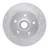 R1 Concepts 1979-1985 Volkswagen Type 2 Front Right Drilled & Slotted Silver Brake Rotor by R1 Concepts 631-74037R