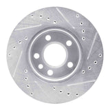 R1 Concepts 1992-1995 Volkswagen EuroVan Front Left Drilled & Slotted Silver Brake Rotor by R1 Concepts 631-74040L