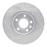 R1 Concepts 1992-1995 Volkswagen EuroVan Front Right Drilled & Slotted Silver Brake Rotor by R1 Concepts 631-74040R