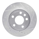 R1 Concepts 1992-1995 Volkswagen EuroVan Front Right Drilled & Slotted Silver Brake Rotor by R1 Concepts 631-74040R