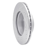 R1 Concepts 1992-1995 Volkswagen EuroVan Front Right Drilled & Slotted Silver Brake Rotor by R1 Concepts 631-74040R