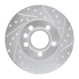 R1 Concepts 1996-2000 Volkswagen EuroVan Front Right Drilled & Slotted Silver Brake Rotor by R1 Concepts 631-74042R