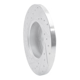 R1 Concepts 1996-2000 Volkswagen EuroVan Front Right Drilled & Slotted Silver Brake Rotor by R1 Concepts 631-74042R