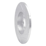 R1 Concepts 1996-2000 Volkswagen EuroVan Rear Left Drilled & Slotted Silver Brake Rotor by R1 Concepts 631-74044L