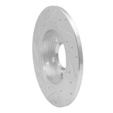 R1 Concepts 1996-2000 Volkswagen EuroVan Rear Right Drilled & Slotted Silver Brake Rotor by R1 Concepts 631-74044R