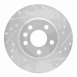 R1 Concepts 2001-2003 Volkswagen EuroVan Rear Right Drilled & Slotted Silver Brake Rotor by R1 Concepts 631-74047R