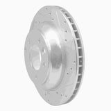 Dynamic Friction 2003-2018 Audi Q7 Rear Right Drilled & Slotted Silver Brake Rotor by Dynamic Friction Company 631-74048R