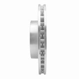 Dynamic Friction 2003-2018 Porsche Cayenne Right Front Drilled & Slotted Silver Brake Rotor by Dynamic Friction Company 631-74049D