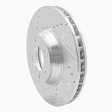 Dynamic Friction 2003-2015 Audi Q7 Right Front Drilled & Slotted Silver Brake Rotor by Dynamic Friction Company 631-74052D