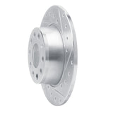 Dynamic Friction 2017-2025 Audi Q2 (Mexico) Rear Right Drilled & Slotted Silver Brake Rotor by Dynamic Friction Company 631-74059R