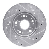 R1 Concepts 1990-1990 Lexus LS400 Front Left Drilled & Slotted Silver Brake Rotor by R1 Concepts 631-75000L
