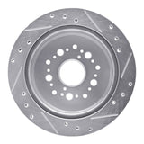 R1 Concepts 1990-1992 Lexus LS400 Rear Left Drilled & Slotted Silver Brake Rotor by R1 Concepts 631-75001L