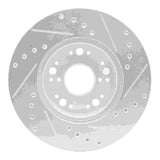 R1 Concepts 1991-1992 Lexus LS400 Front Left Drilled & Slotted Silver Brake Rotor by R1 Concepts 631-75002L