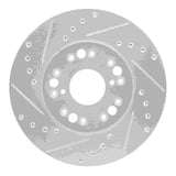 R1 Concepts 1991-1992 Lexus LS400 Front Left Drilled & Slotted Silver Brake Rotor by R1 Concepts 631-75002L