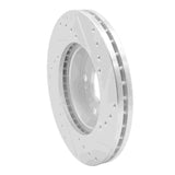 R1 Concepts 1991-1992 Lexus LS400 Front Left Drilled & Slotted Silver Brake Rotor by R1 Concepts 631-75002L