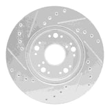 R1 Concepts 1991-1992 Lexus LS400 Front Right Drilled & Slotted Silver Brake Rotor by R1 Concepts 631-75002R