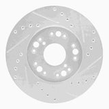 R1 Concepts 1991-1992 Lexus LS400 Front Right Drilled & Slotted Silver Brake Rotor by R1 Concepts 631-75002R
