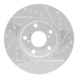 R1 Concepts 1992-1998 Lexus SC300 Front Left Drilled & Slotted Silver Brake Rotor by R1 Concepts 631-75003L