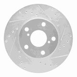 R1 Concepts 1992-1998 Lexus SC300 Front Right Drilled & Slotted Silver Brake Rotor by R1 Concepts 631-75003R