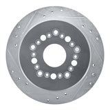 R1 Concepts 1992-1998 Lexus SC300 Rear Left Drilled & Slotted Silver Brake Rotor by R1 Concepts 631-75004L
