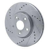 R1 Concepts 1992-2010 Lexus SC430 Front Left Drilled & Slotted Silver Brake Rotor by R1 Concepts 631-75005L