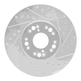 R1 Concepts 1992-2010 Lexus SC300 Front Right Drilled & Slotted Silver Brake Rotor by R1 Concepts 631-75005R