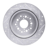 R1 Concepts 1992-2000 Lexus SC300 Rear Left Drilled & Slotted Silver Brake Rotor by R1 Concepts 631-75006L
