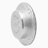 R1 Concepts 1992-2000 Lexus LS400 Rear Right Drilled & Slotted Silver Brake Rotor by R1 Concepts 631-75006R